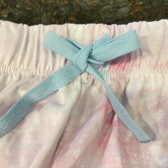 FRIENDS TV Show P.Jammy Whimsey 2-pc PJ Set Pink Tie Dye Fleece Spandex NWT Lg - Picture 13 of 16